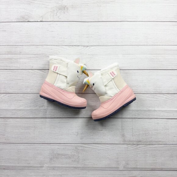 Cat & Jack Other - Cat & Jack Unicorn Strap Thermolite Snow Boots